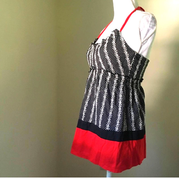 Anthropologie TOCCA Embroidered Keyhole Halter Top 2 - Picture 7 of 8